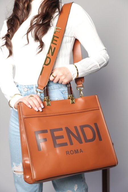 شنطة - Fendi sunshine - بني