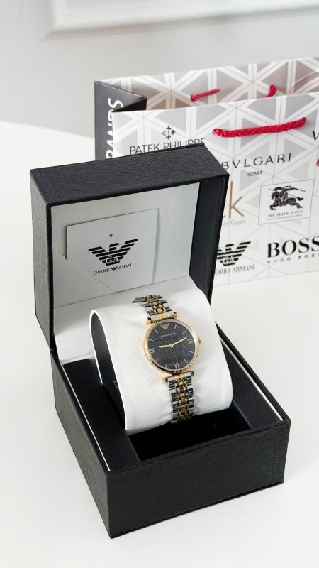 ساعة - Armani ستاتي / شامل علبة الشركة