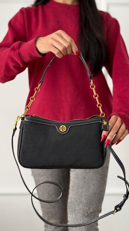 TORY BURCH — tailored flap handbag