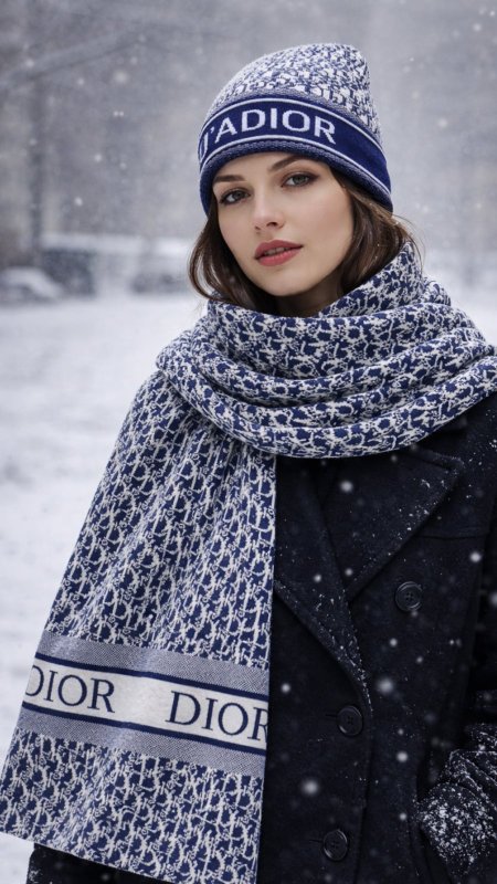 تلبيقات شتوية (طاقية + شال كتف)