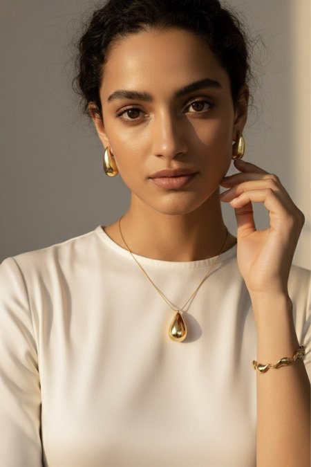 طقم اكسسوار الدمعة ( الترند ) - شامل علبة