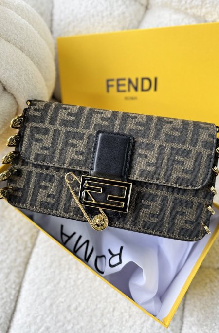Fendace — tailored flap handbag