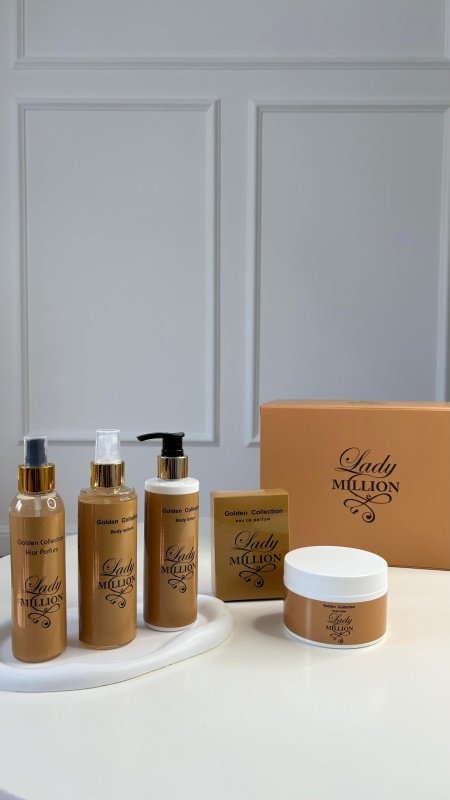 طقم عطر Lady million - ٥ قطع / شامل علبة الشركة