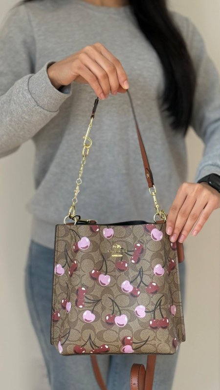 شنطة - Coach / الاكثر طلبا -  شامل علبة الشركة مع اكسسوار فان كليف هدية