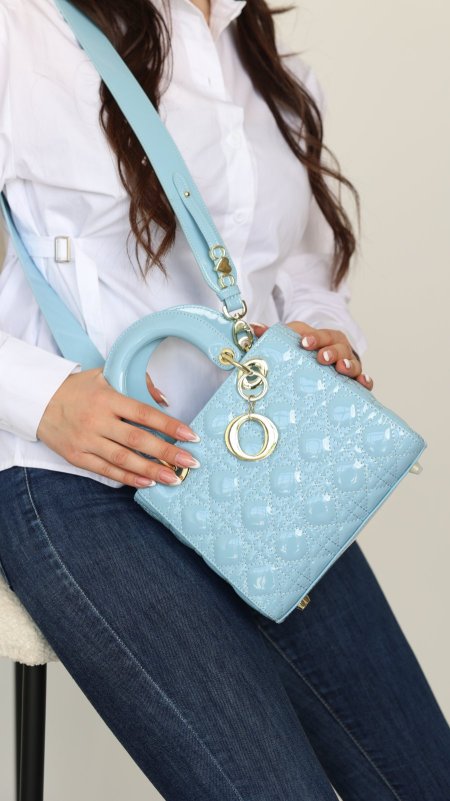 شنطة - Lady Dior كواليتي ماستر / مش مختم - شامل علبة - ازرق