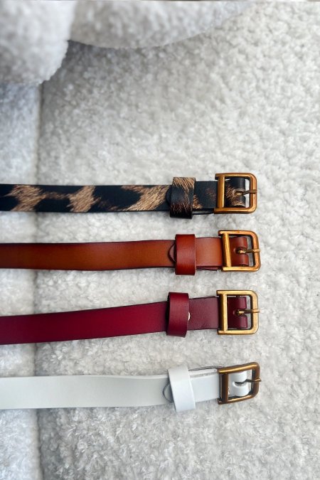 DIOR — minimal dress belt