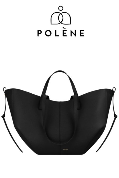 شنطة - POLENE / مقاس لارج ( الترند ) - اسود