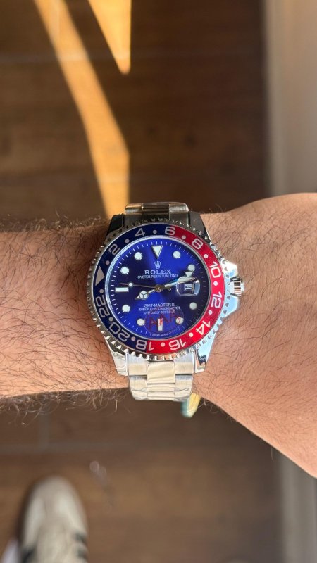 فضي / ازرق احمر