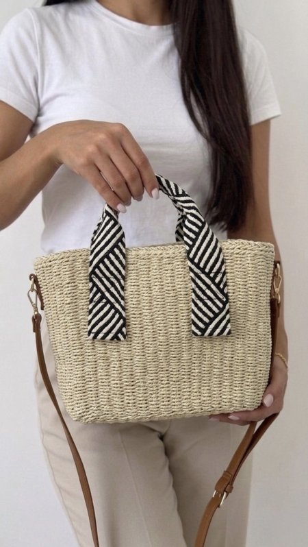 شنطة - قش ايد قماش