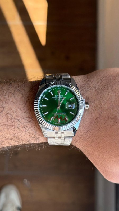 ساعة- Rolex Date Just - شامل كيس و علبة
