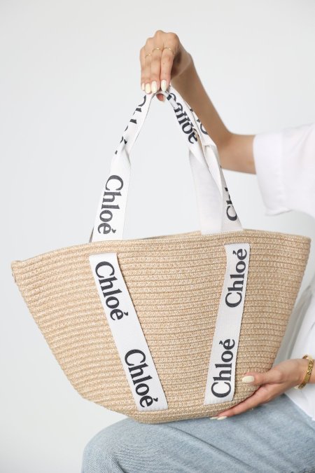 شنطة قش - Chloe - بيج فاتح <br> <span class='text-color-warm'>نفدت الكمية</span>