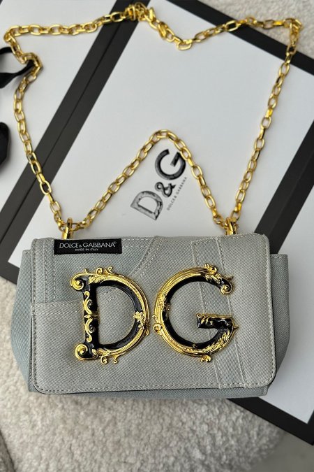 شنطة - Dolci & Gabbana الجينز / شامل علبة الشركة - جينز فاتح