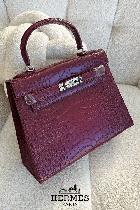 شنطة - Hermis جلد تمساح Kelly 28 CM  /  #1080