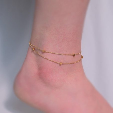 ذهبي طبقتين مع مكعبات