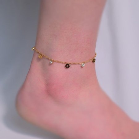 ذهبي عين مع لولو ابيض