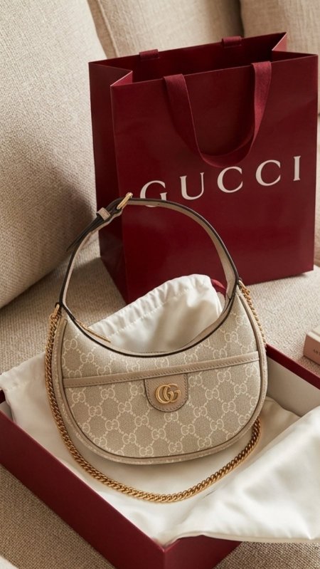 شنطة - Gucci - Half  Moon / شامل علبة