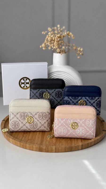 جزدان -  Tory Burch / مقاس صغير / شامل علبة الشركة مع سحاب داخلي للفراطة