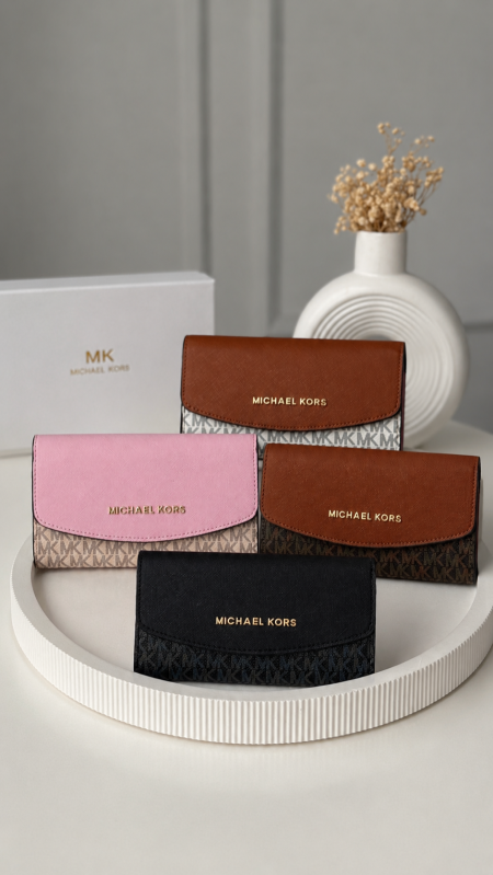 جزدان - Micheal Kors مقاس كبير رده / شامل علبة الشركة مع سحاب داخلي للفراطة
