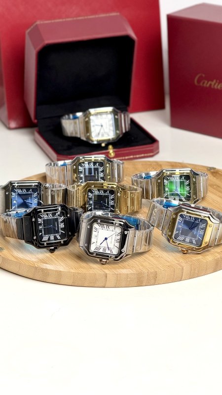 ساعة - Cartier  رجالية / شامل علبة اصلية وكيس الشركة