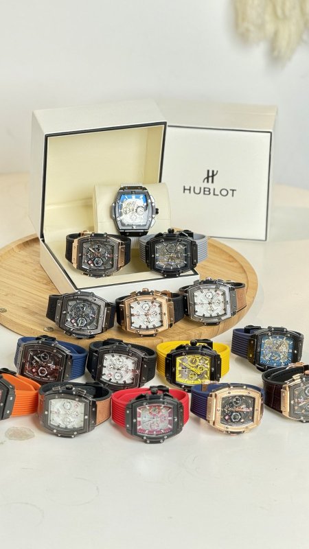 ساعة - Hublot الشبابية مستطيل / شامل علبة و كيس