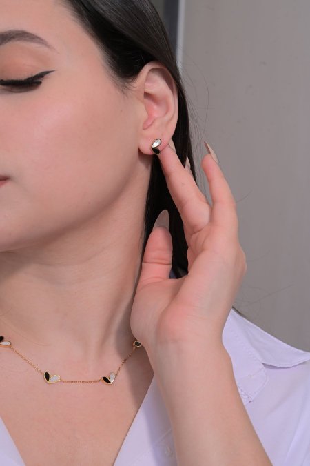 طقم حلق مع سنسال مريم