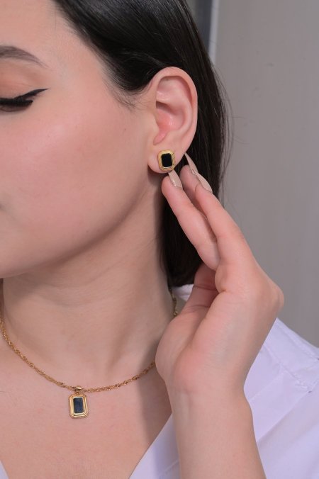 طقم حلق مع سنسال مريم