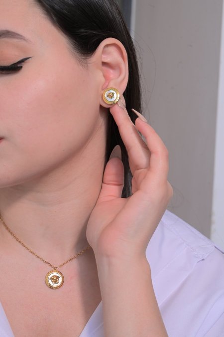 طقم 2 قطعه فرزاتشي ابيض