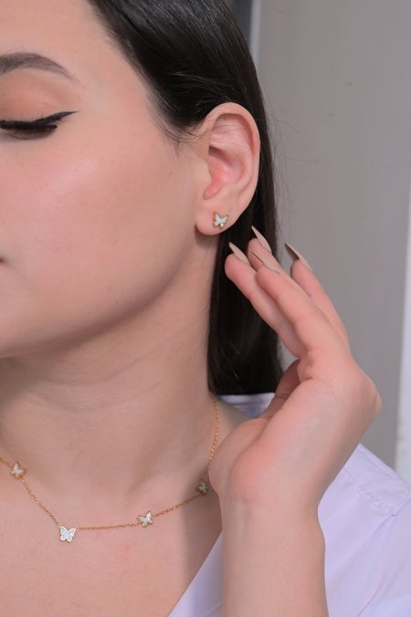 طقم حلق مع سنسال مريم