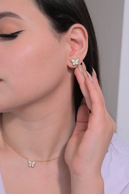 طقم حلق مع سنسال مريم