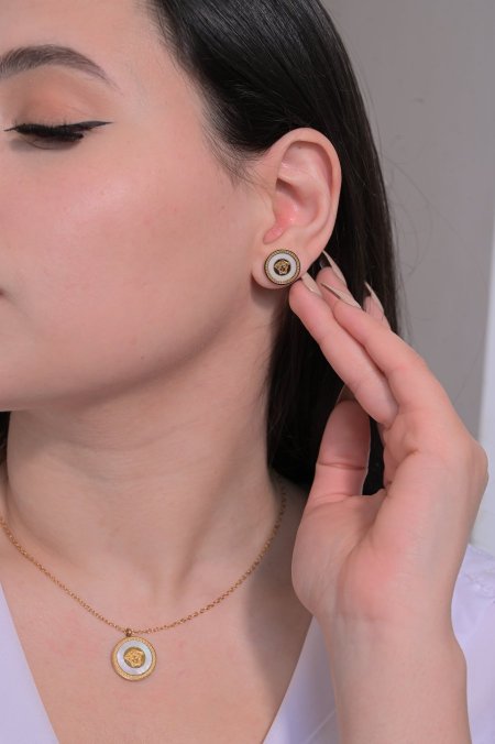 طقم فيرزاتشي ابيض 2 قطعه