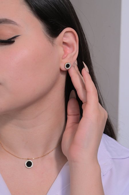 طقم حلق مع سنسال مريم