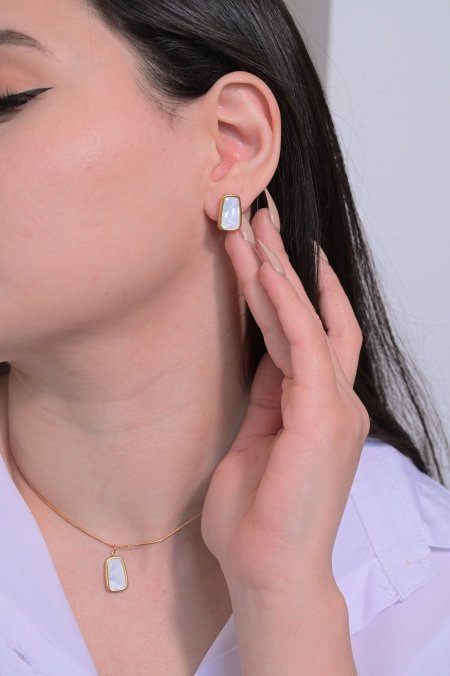 طقم حلق مع سنسال مريم