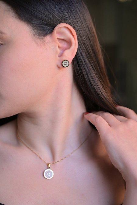 طقم حلق مع سنسال مريم