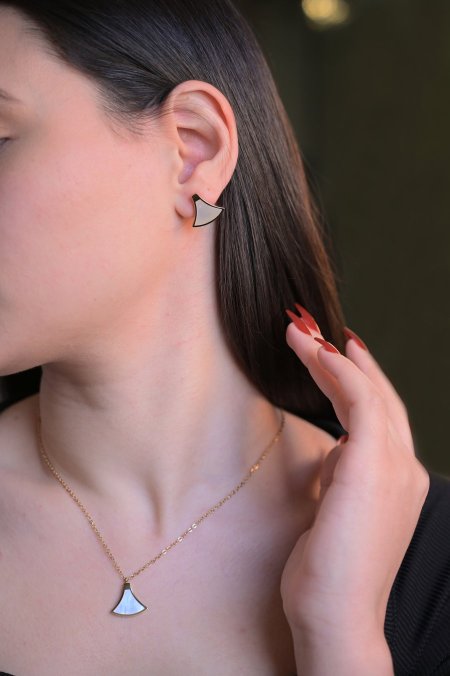 طقم حلق مع سنسال مريم