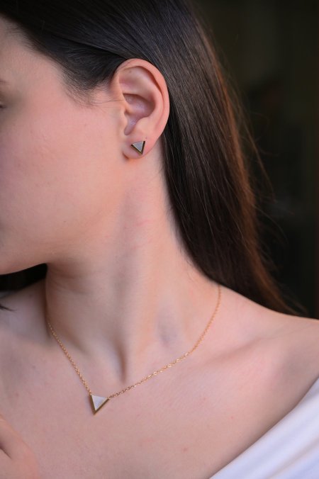 طقم حلق مع سنسال مريم