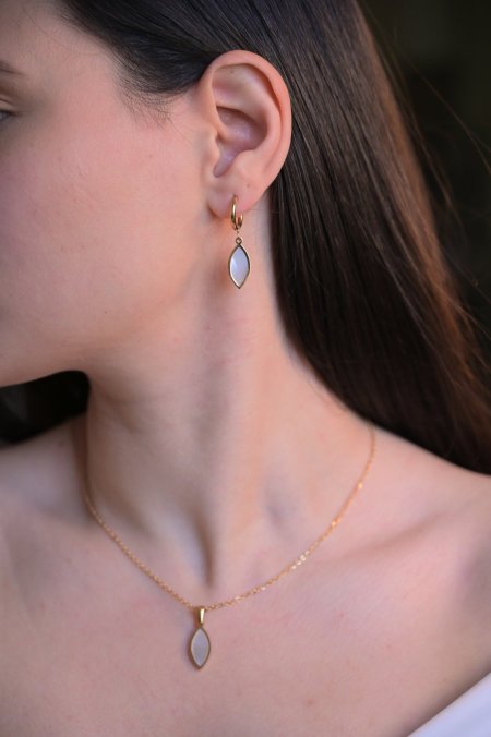 طقم حلق مع سنسال مريم