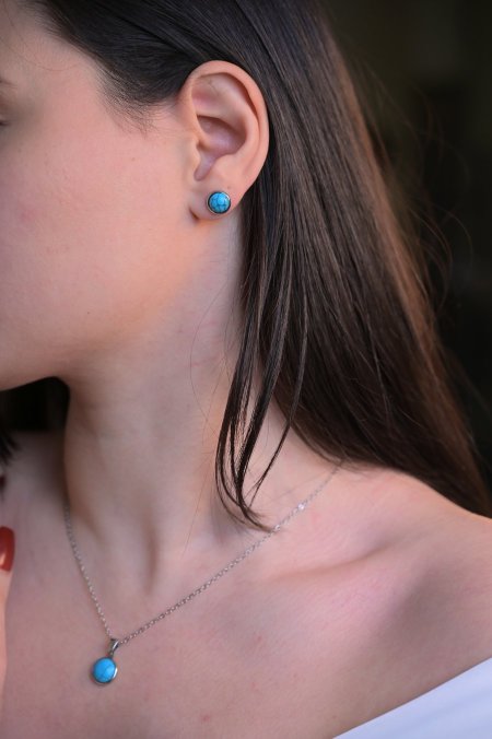 طقم حلق مع سنسال مريم