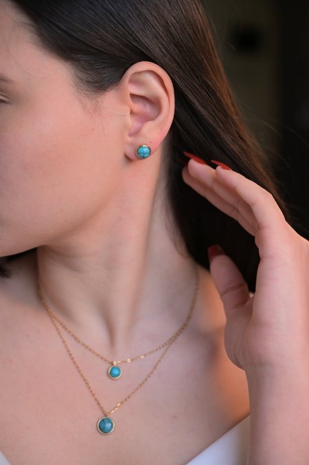 طقم حلق مع سنسال مريم