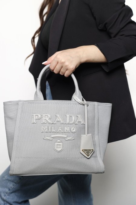 شنطة - PRADA / كوبي ماستر  - رمادي / رمادي