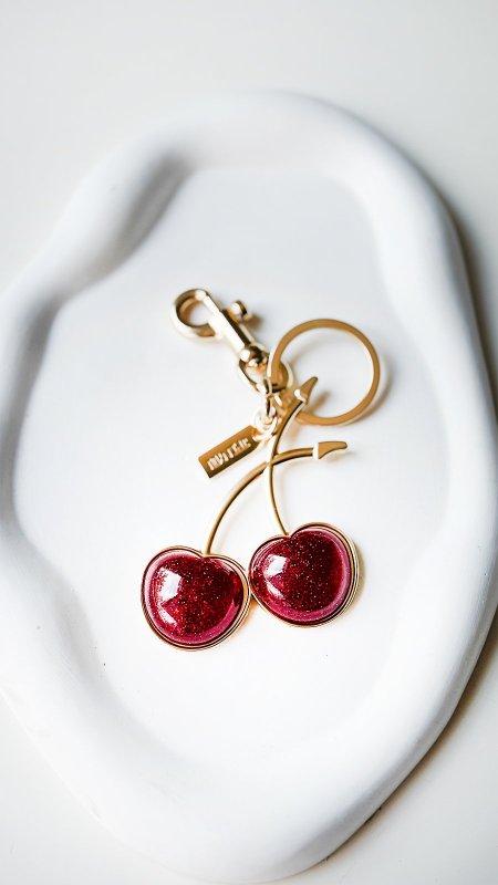 احمر / اطار ذهبي