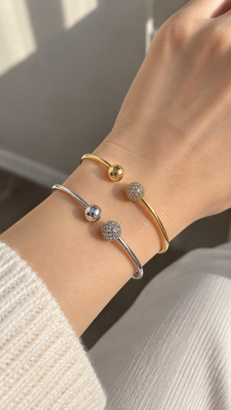 سوارة - Diamond beads free size