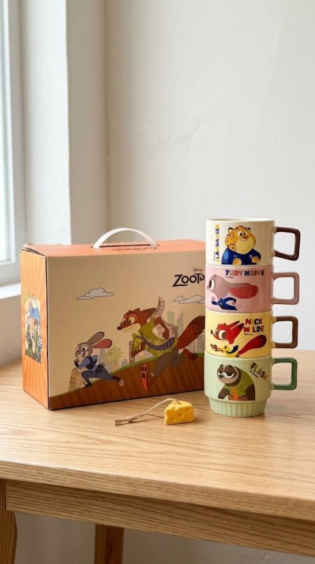 طقم فناجين zootpia