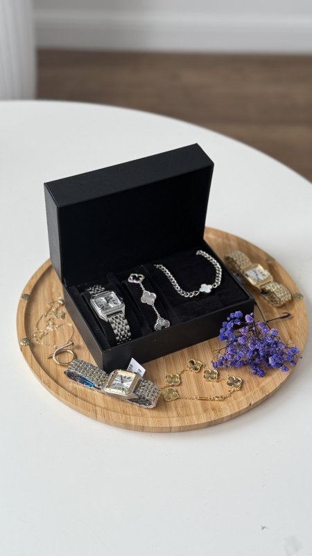 طقم ساعات - Cartier الأكثر طلبًا / شامل السنسال والاسوارة