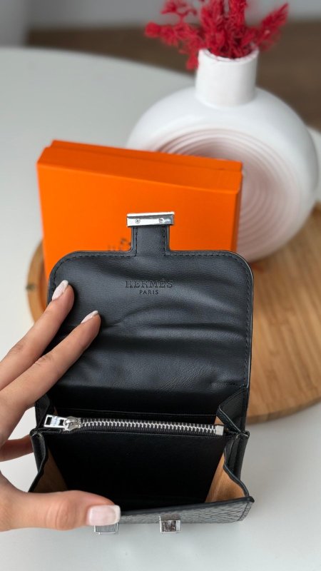 جزدان - Hermis مقاس صغير / شامل علبة الشركة مع سحاب داخلي للفراطة