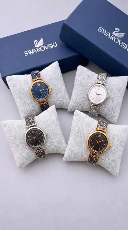 ساعة - SWAROVSKI ستاتي / شامل علبة الشركة وكيس