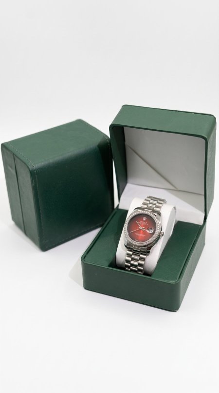 ساعة ROLEX ستاتي مقاس وسط | شامل علبة