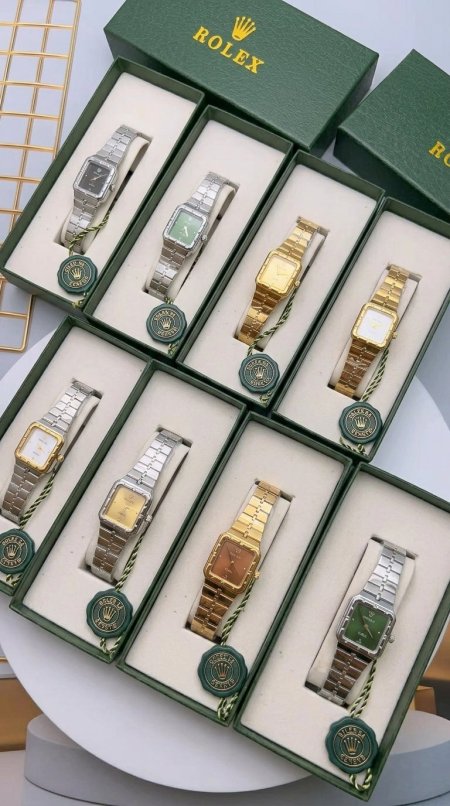 ساعة - ROLEX ستاتي مربع / شامل علبة الشركة وكيس