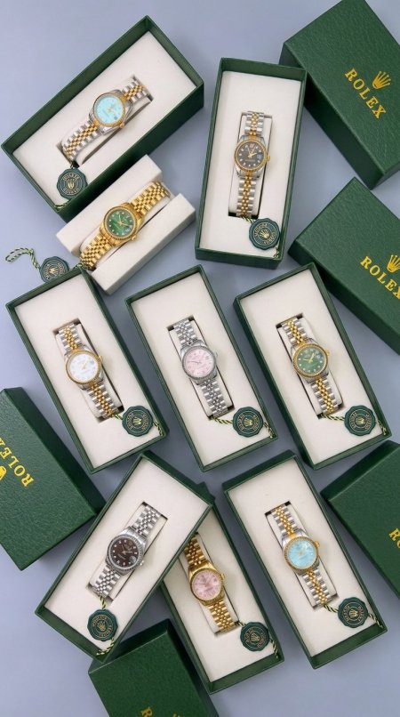 ساعة - ROLEX ستاتي صغير / شامل علبة الشركة وكيس