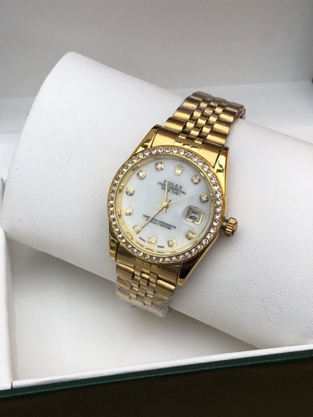 ساعة Rolex - ذهبي مع ابيض <br> <span class='text-color-warm'>نفدت الكمية</span>