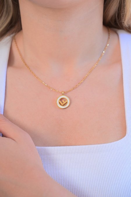 سنسال فندي ذهبي مع ابيض